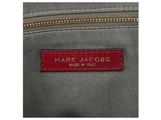 Marc Jacobs Borsa tote in pelle bordeaux - vista 11
