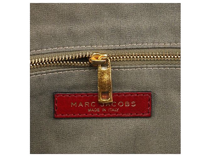 Marc Jacobs Borsa tote in pelle bordeaux - vista 12