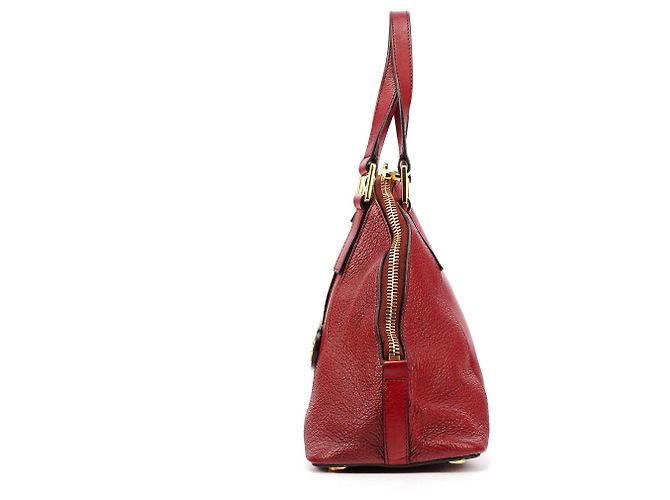 Marc Jacobs Borsa tote in pelle bordeaux - vista 2
