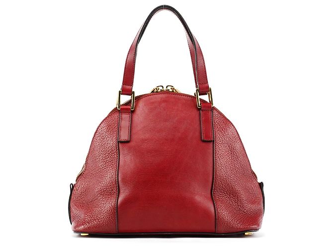 Marc Jacobs Borsa tote in pelle bordeaux - vista 3