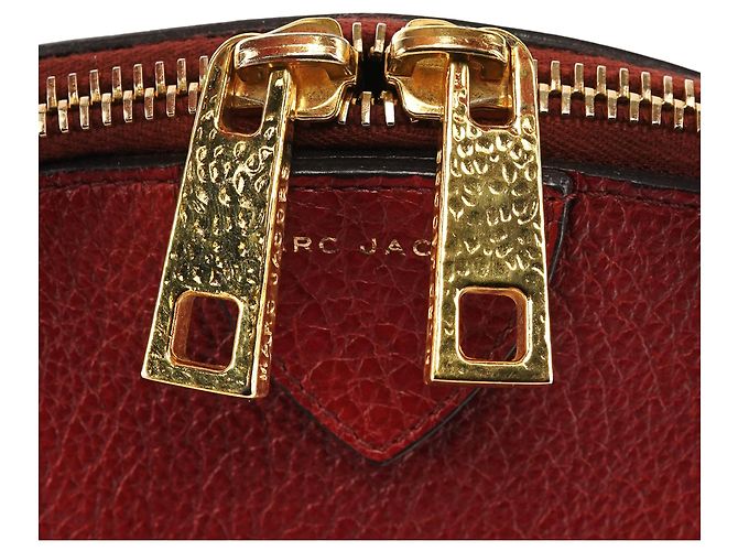 Marc Jacobs Borsa tote in pelle bordeaux - vista 7