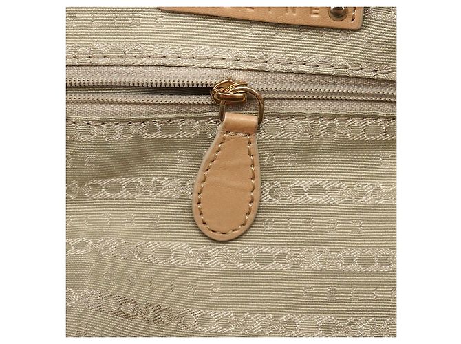 Céline Borsa Tote Pillow in pelle tan - vista 12