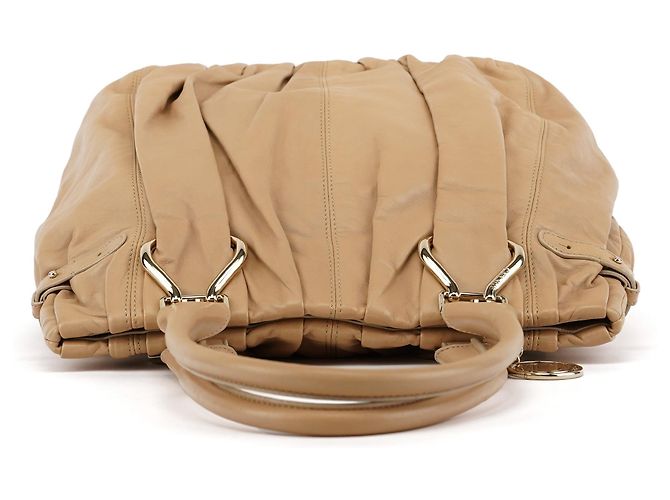 Céline Borsa Tote Pillow in pelle tan - vista 4