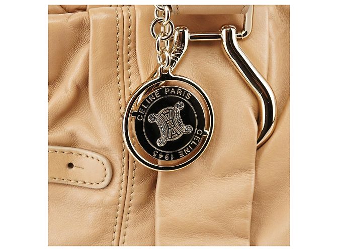 Céline Borsa Tote Pillow in pelle tan - vista 6