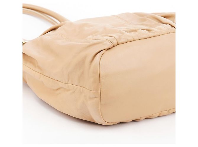 Céline Borsa Tote Pillow in pelle tan - vista 7