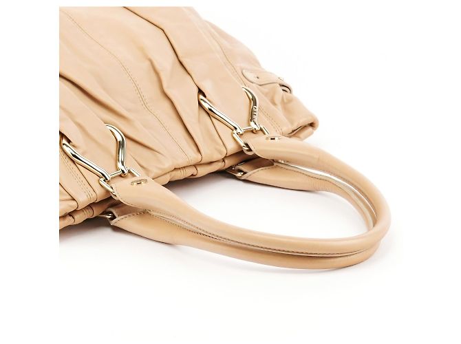 Céline Borsa Tote Pillow in pelle tan - vista 9