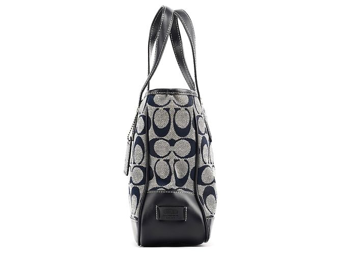 Coach Borsa Tote Signature 6092 Grey Navy - vista 2