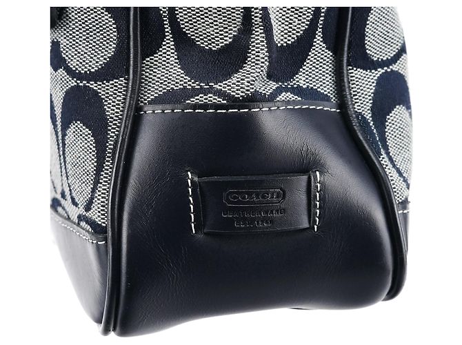 Coach Borsa Tote Signature 6092 Grey Navy - vista 6
