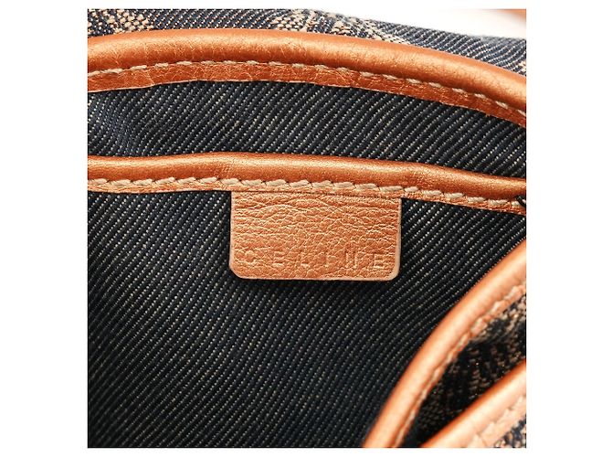 Céline Borsa a tracolla Triomphe Canvas Grigia - vista 12