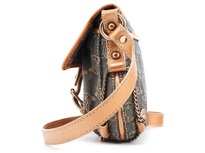 Céline Borsa a tracolla Triomphe Canvas Grigia - vista 2