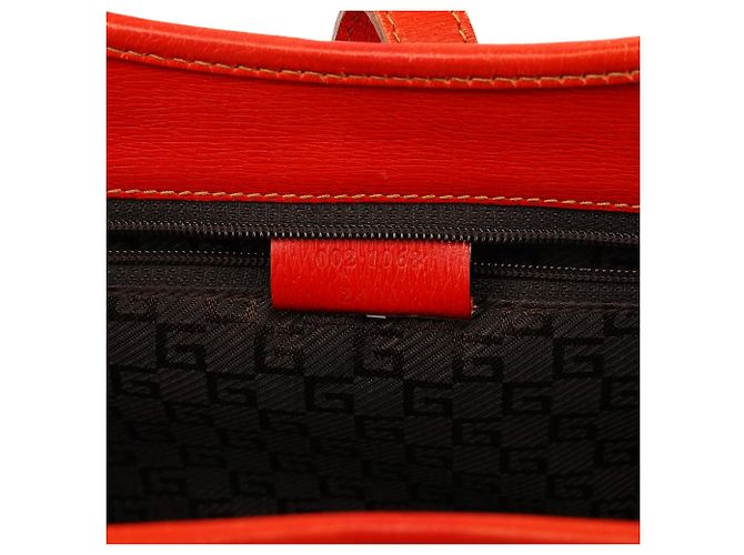 Gucci 002 1068 Borsa a tracolla Jackie in pelle rossa - vista 13
