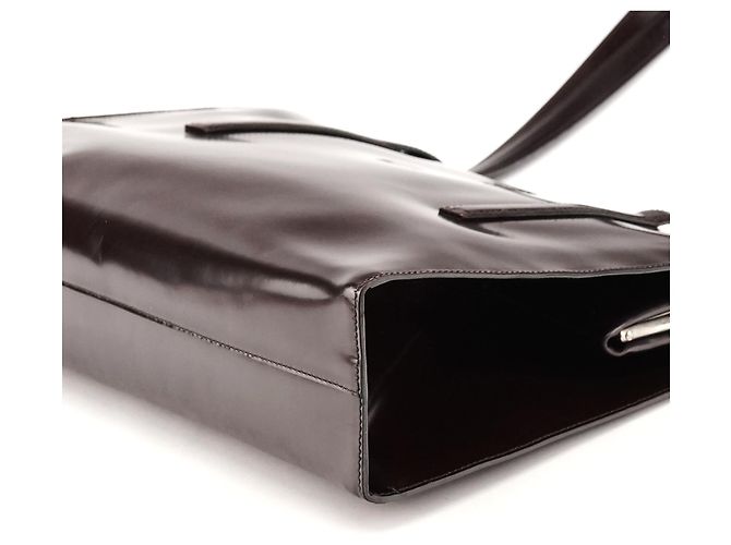 Prada Borsa Tote Clutch Sport 1995 Brown Spazzolato - vista 10