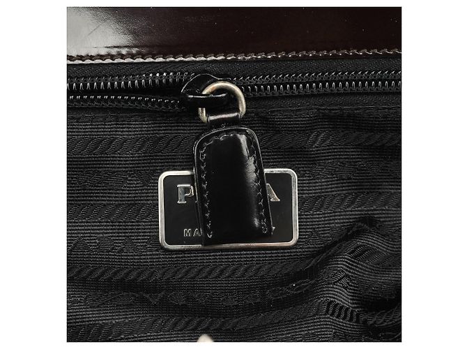 Prada Borsa Tote Clutch Sport 1995 Brown Spazzolato - vista 13