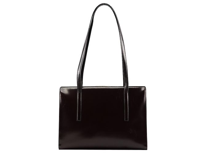 Prada Borsa Tote Clutch Sport 1995 Brown Spazzolato - vista 3