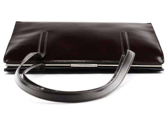 Prada Borsa Tote Clutch Sport 1995 Brown Spazzolato - vista 4