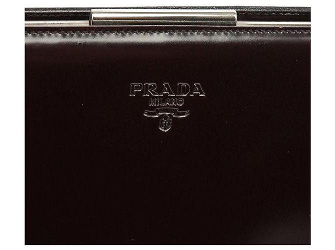 Prada Borsa Tote Clutch Sport 1995 Brown Spazzolato - vista 6