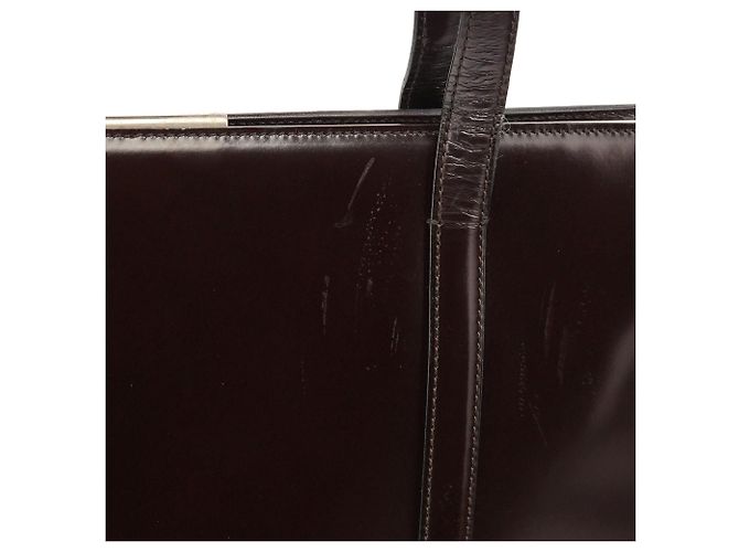 Prada Borsa Tote Clutch Sport 1995 Brown Spazzolato - vista 7