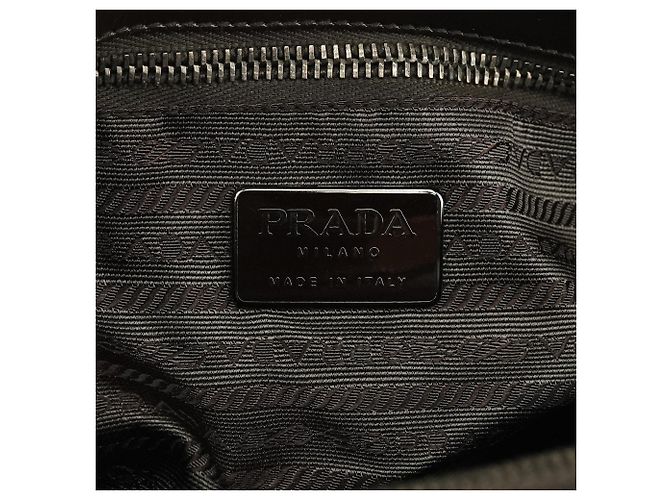 Prada Borsa Tote 1995 Brown Vitello Sport - vista 10