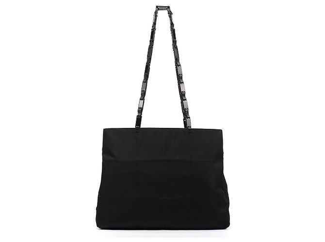 Prada Borsa Tote in nylon Tessuto Impuntu nera - vista 3