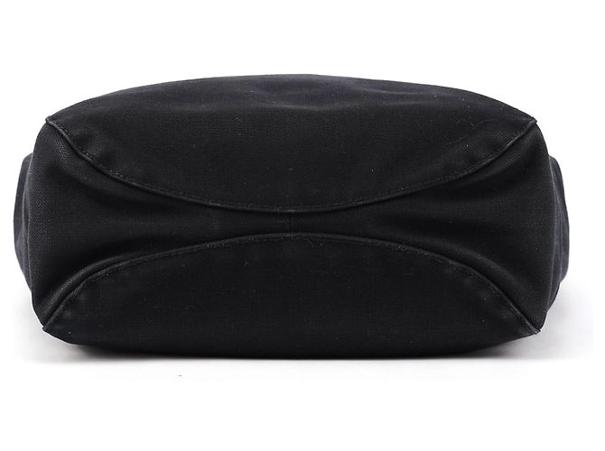 Gucci 95374 Borsa tote in tela nera con coulisse - vista 4