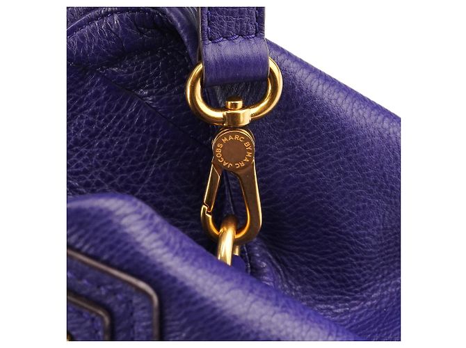 Marc by Marc Jacobs Borsa 2-Way Classic Q Fran in pelle viola - vista 10