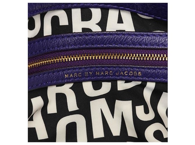 Marc by Marc Jacobs Borsa 2-Way Classic Q Fran in pelle viola - vista 11
