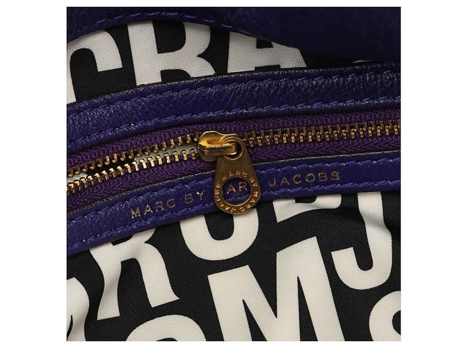 Marc by Marc Jacobs Borsa 2-Way Classic Q Fran in pelle viola - vista 12