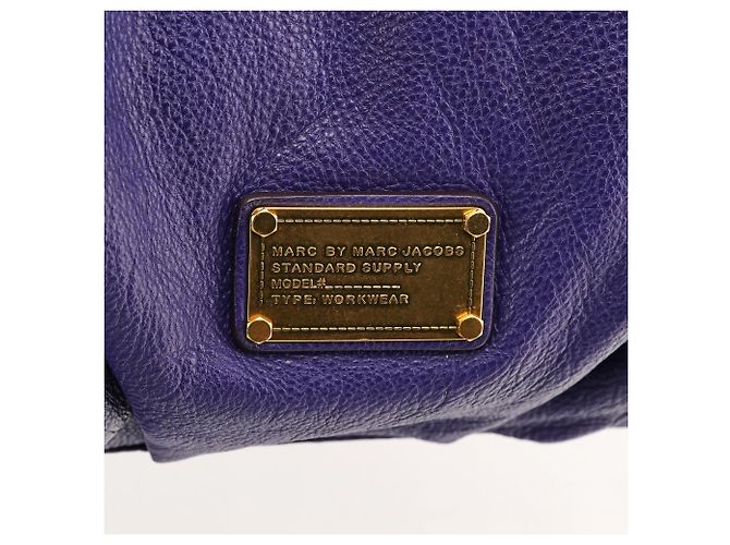 Marc by Marc Jacobs Borsa 2-Way Classic Q Fran in pelle viola - vista 6