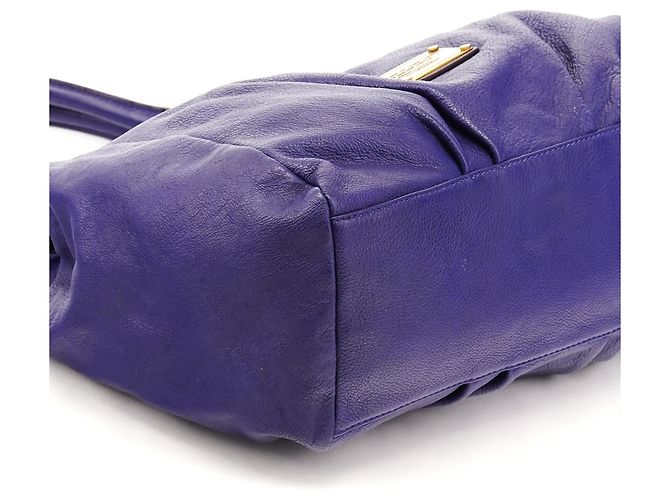 Marc by Marc Jacobs Borsa 2-Way Classic Q Fran in pelle viola - vista 7