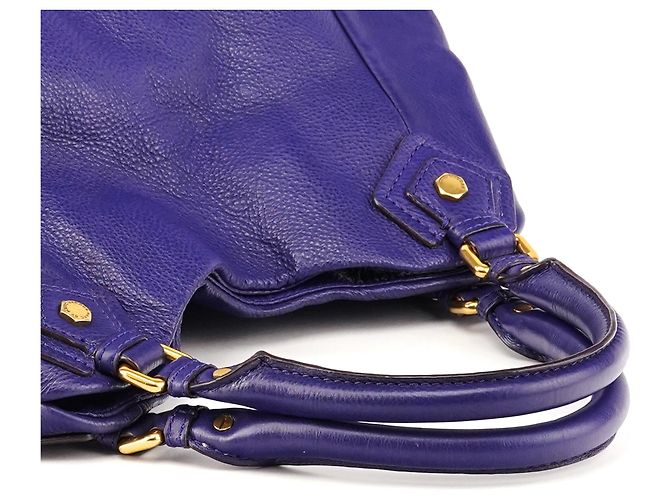 Marc by Marc Jacobs Borsa 2-Way Classic Q Fran in pelle viola - vista 9
