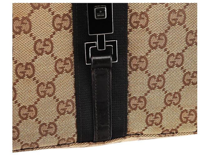 Gucci 001 3734 Borsa a Spalla Jackie GG Beige - vista 11