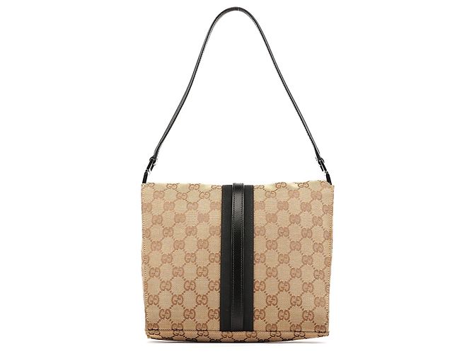 Gucci 001 3734 Borsa a Spalla Jackie GG Beige - vista 3