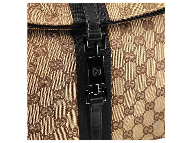 Gucci 001 3734 Borsa a Spalla Jackie GG Beige - vista 6