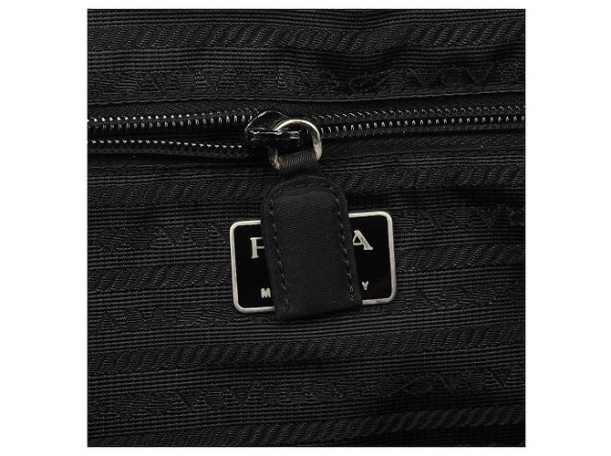 Prada Borsa Tote in Tessuto Spazzolato nera - vista 12