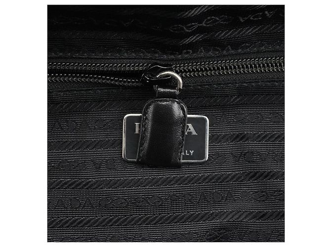 Prada Borsa Tote 1995 Black Tessuto Trend Nappa Nylon - vista 14