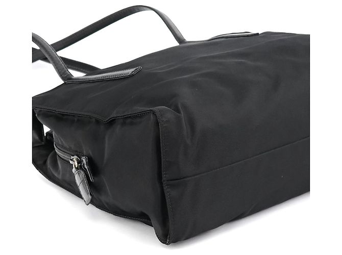 Prada Borsa Tote 1995 Black Tessuto Trend Nappa Nylon - vista 9