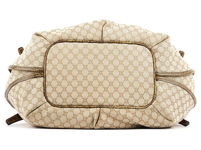 Céline Borsa a Tracolla Bittersweet Macadam Croc Beige - vista 5