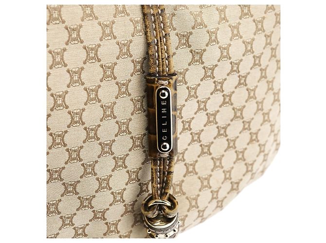 Céline Borsa a Tracolla Bittersweet Macadam Croc Beige - vista 6