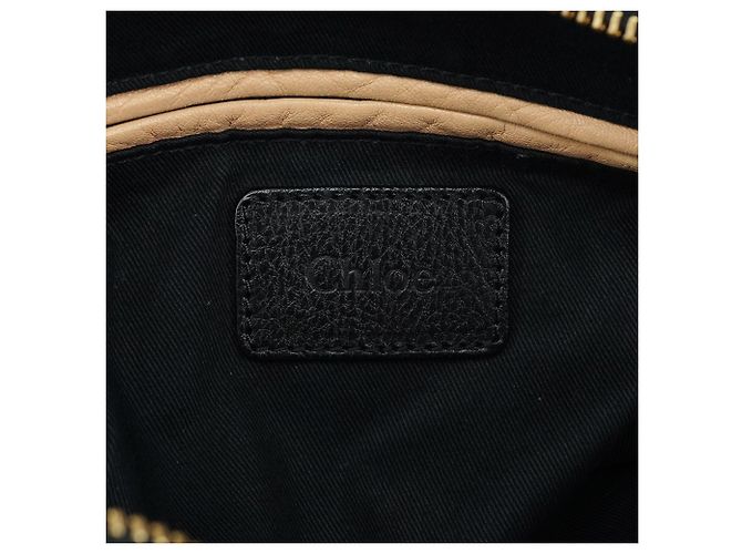 Chloé Borsa Paraty 2-Way in pelle nera - vista 12