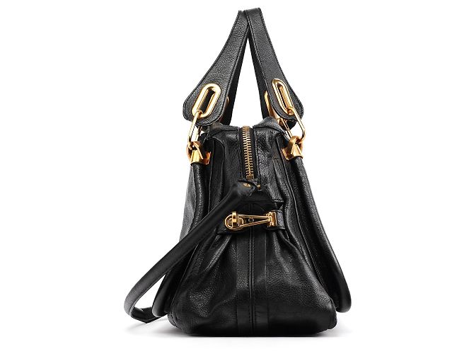 Chloé Borsa Paraty 2-Way in pelle nera - vista 2