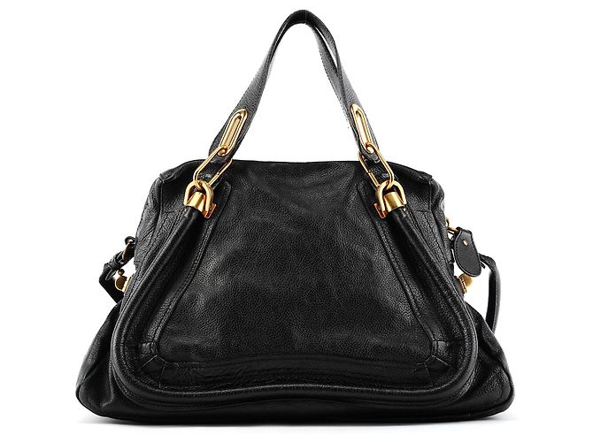 Chloé Borsa Paraty 2-Way in pelle nera - vista 3