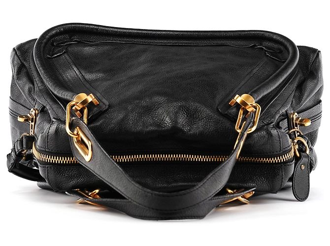 Chloé Borsa Paraty 2-Way in pelle nera - vista 4