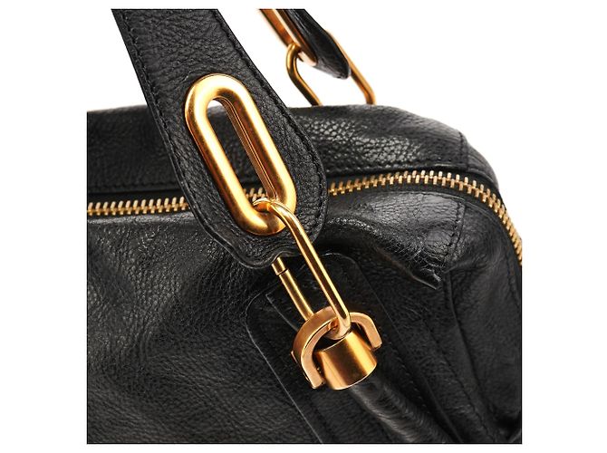 Chloé Borsa Paraty 2-Way in pelle nera - vista 7