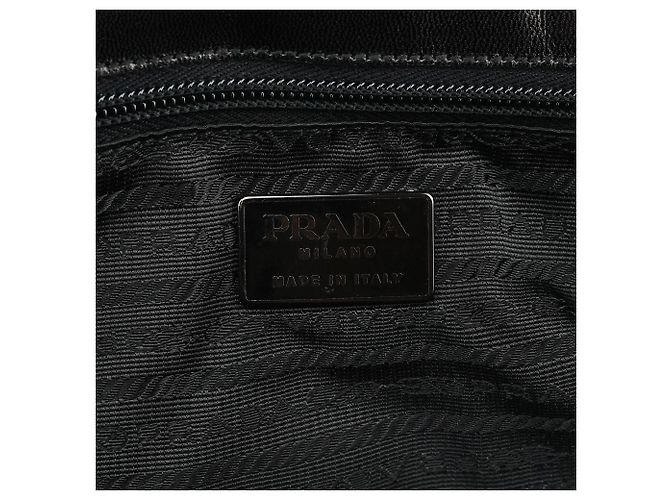 Prada Borsa con manico in pelle Vitello nera - vista 12