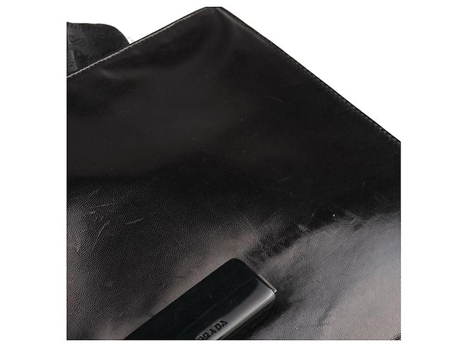 Prada Borsa con manico in pelle Vitello nera - vista 14