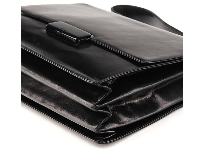 Prada Borsa con manico in pelle Vitello nera - vista 8