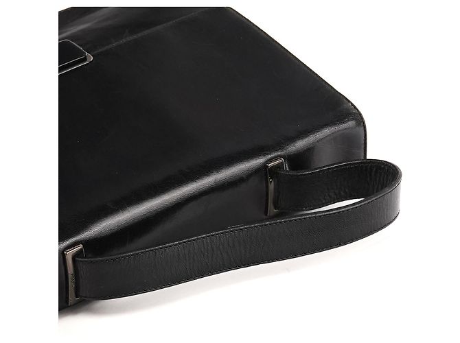 Prada Borsa con manico in pelle Vitello nera - vista 9