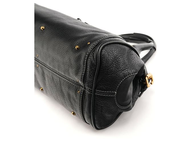 Chloé Borsa a tracolla Paddington in pelle nera - vista 10