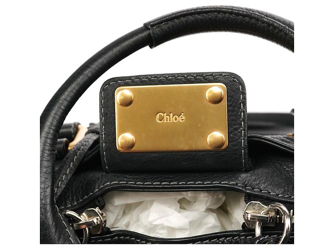 Chloé Borsa a tracolla Paddington in pelle nera - vista 11