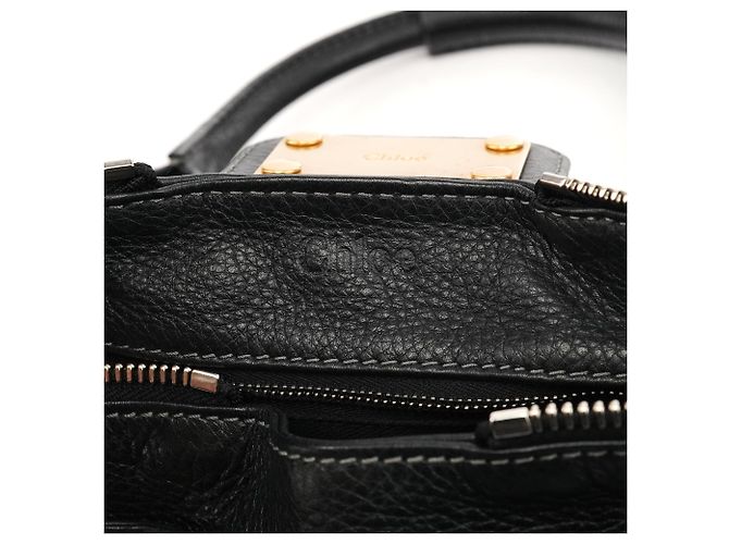 Chloé Borsa a tracolla Paddington in pelle nera - vista 13